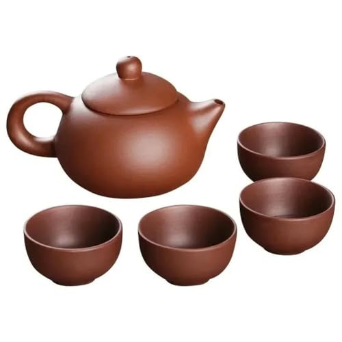 CIVIOOH 1 Topf & 4 tassen Ohne Basis Lila Sand Tee-Set Reise Tragbare Tee Anzug Tee Zeremonie von CIVIOOH