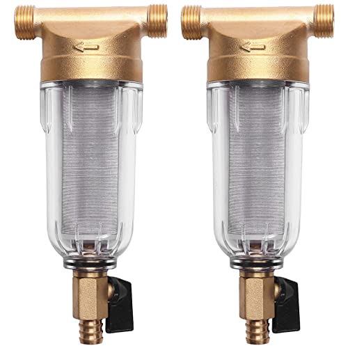 CIWEI 2X 4 Split Mund Wasser Front Reiniger Kupfer Blei Vorfilter RüCk SpüLung Rost Verunreinigendes Sediment Rohr Entfernen von CIWEI