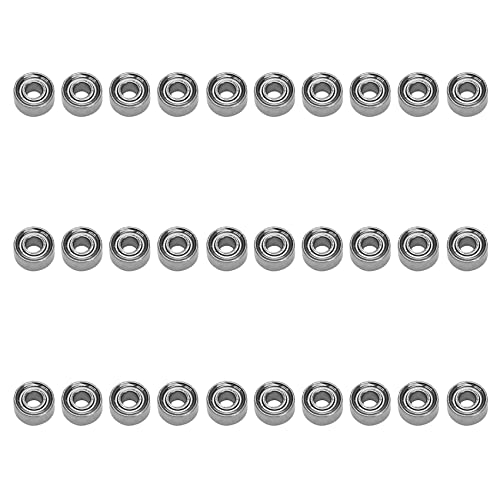 30 Stück Miniatur-Kugellager, versiegelt, Metall, geschirmt, metrisch, Modell: MR52-ZZ, 2 x 5 x 2,5 mm von CIWEI
