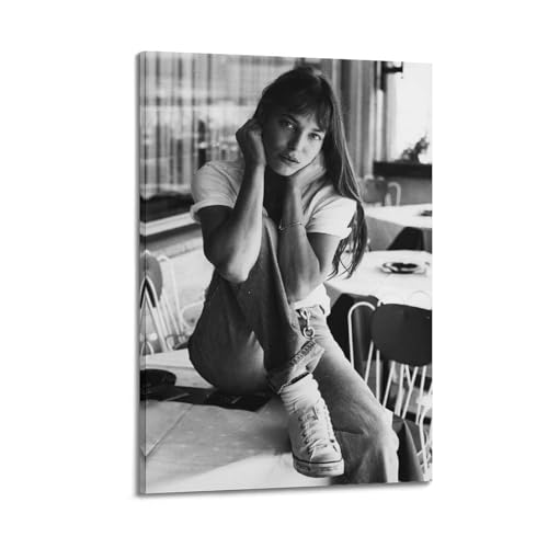 CIXXFZMJW Jane Birkin Kunstposter Home Decor Wall Art Hanging Prints Schlafzimmer Dekorative Gemälde Raum Ästhetik 20x30inch(50x75cm) von CIXXFZMJW