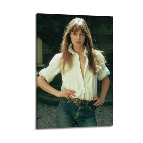 CIXXFZMJW Jane Birkin Prominente Poster Wandmalerei Scrolls Auf Leinwand Haus Haus Wanddekoration 08x12inch(20x30cm) von CIXXFZMJW