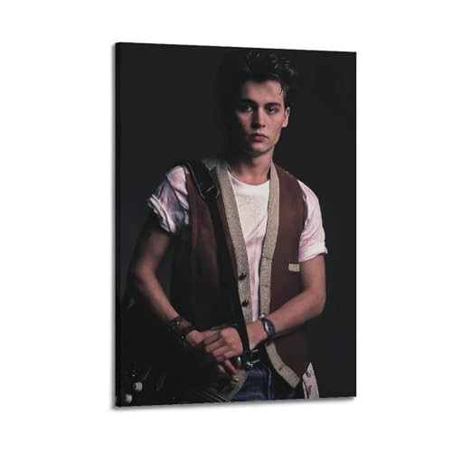 CIXXFZMJW Johnny Depp Filmstar-Poster Leinwand Zimmer Schöne Wand Kunstdrucke Home Moderne Dekorationen 16x24inch(40x60cm) von CIXXFZMJW