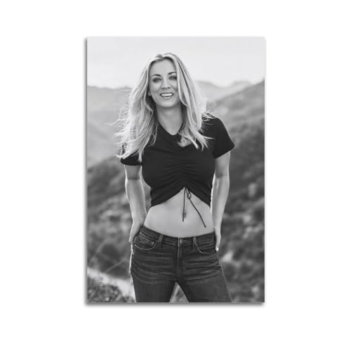 CIXXFZMJW Kaley Cuoco Kunstposter Wandmalerei Scrolls Auf Leinwand Haus Haus Wanddekoration 12x18inch(30x45cm) von CIXXFZMJW