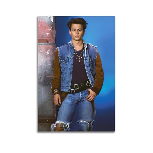 Johnny Depp Exquisite Poster Zimmer Kunst Ästhetik Wandmalerei Leinwand Modernes Schlafzimmer Dekoration 12x18inch(30x45cm) von CIXXFZMJW
