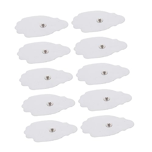 10 Stück Elektrodenblatt Physiotherapie Elektrodenpads Haushaltsgerät Pads Physiotherapie Gerät Pads Selbstklebende Elektrodenpads Haushalts Elektrodenpads Wohnaccessoire Weißes CIYODO von CIYODO