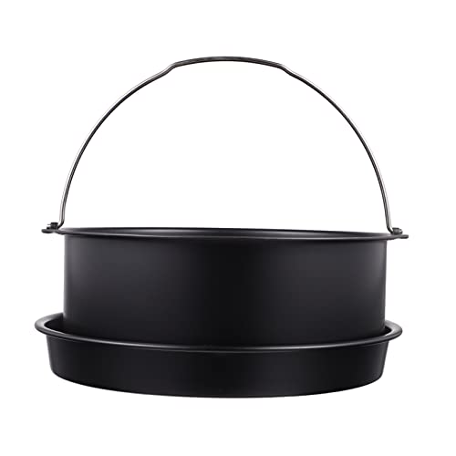 CIYODO Heißluftfritteuse Pizza Form Kuchenform 8 Zoll Backformen Für Heißluftfritteuse Frittierwerkzeuge von CIYODO