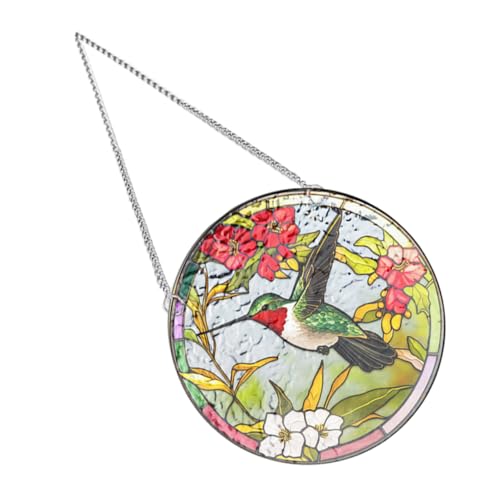 CIYODO 1 Satz Sun Catcher Hummingbird -Liste Wand Weg ästhetisch im Freien hängende Sonnenfänger Fenster Sonnenfänger hängende Gartendeko Sonnenfänger Innenfenster Acryl Bunt von CIYODO