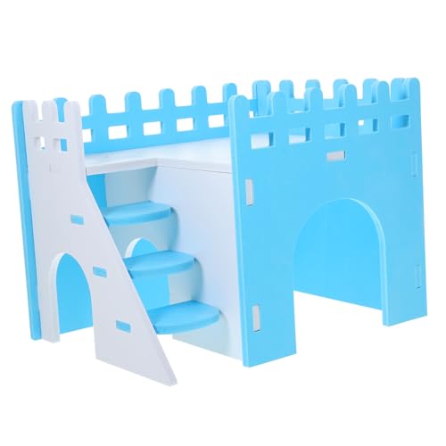 CIYODO Meerschweinchen Versteck Mit Leiter Für Kleintiere Doppelstöckige Hütte Aus PVC-Material Robust Und Sicher Für Hamster Und Meerschweinchen von CIYODO