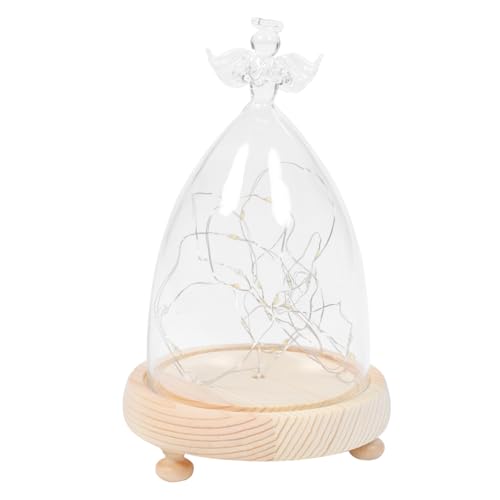 CIYODO 1 Stück Glasglocke mit LED Lichtern Kreatives Accessoire für Innenbereich Eleganter Tischschmuck für Freunde und Staubdicht CIYODO 1 Stück Glasglocke mit LED Lichtern Kreatives Accessoire für Innenbereich Eleganter Tischschmuck für Freunde und Staubdicht von CIYODO
