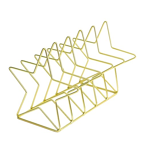 CIYODO 1 Stück Kreativer Buchhalter Bücherregal Kreatives Buch Magazin-Organizer-Halter Stern Regale Form Zeitungsständer Zeitschriftensammler - Golden CIYODO 1 Stück Kreativer Buchhalter Bücherregal Kreatives Buch Magazin-Organizer-Halter Stern Regale Form Zeitungsständer Zeitschriftensammler - Golden von CIYODO