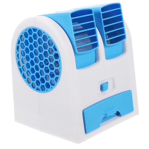 CIYODO 1 Stück Mini Tragbarer USB Luftbefeuchter mit Wasserkühlung für Zuhause und Büro Leise Energiesparend mit Verstellbarem Doppelauslass und Verstärktem Kupferkern Blau von CIYODO