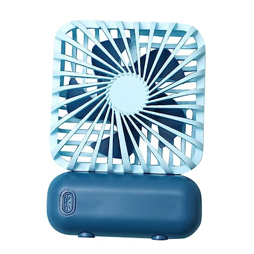 CIYODO 1 Stück Mini USB Handventilator Wiederaufladbar Geschwindigkeitsmodi Tragbar für Zuhause Büro und Outdoor Leichtes Design Blau von CIYODO