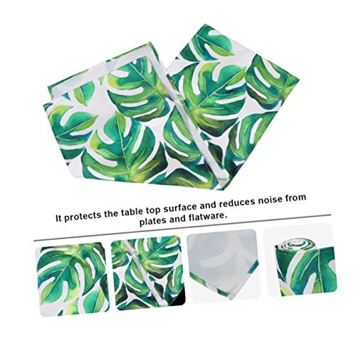 CIYODO 1 Stück Monstera Tischläufer Tischdecke für Dekoration Pflanzen Design für Zuhause Partys und Festlichkeiten Langlebig und Pflegeleicht von CIYODO
