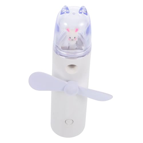 CIYODO 1 Stück Tragbarer Sprühventilator USB Wiederaufladbarer Mini Lüfter mit Nebelfunktion Leiser Handventilator für Zuhause und Reisen Weiß CIYODO 1 Stück Tragbarer Sprühventilator USB Wiederaufladbarer Mini Lüfter mit Nebelfunktion Leiser Handventilator für Zuhause und Reisen Weiß von CIYODO
