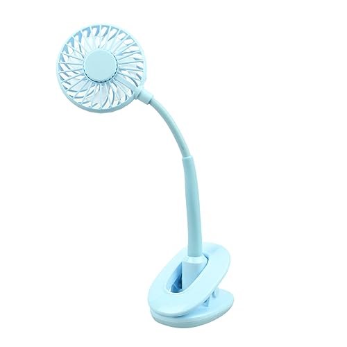 CIYODO 1 Stück USB Tischventilator mit LED Lampe Multifunktionaler Clip Fan Blau für Schreibtisch und Nachttisch Sorgt für Angenehme Aroma und Licht CIYODO 1 Stück USB Tischventilator mit LED Lampe Multifunktionaler Clip Fan Blau für Schreibtisch und Nachttisch Sorgt für Angenehme Aroma und Licht von CIYODO