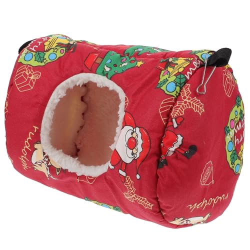 CIYODO 1 Stück Warmes Baumwollnest hängendes Meerschweinchennest Bettwäsche Mini Vlies kleines hamsterbett Hamsterbett-Versteck Bett für Hamster Schlafnest für Hamster Baumwolle rot CIYODO 1 Stück Warmes Baumwollnest hängendes Meerschweinchennest Bettwäsche Mini Vlies kleines hamsterbett Hamsterbett-Versteck Bett für Hamster Schlafnest für Hamster Baumwolle rot von CIYODO