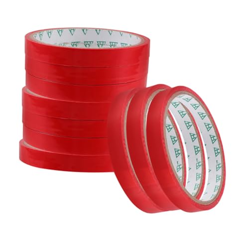 CIYODO 10 Rollen Dichtungsband Rot für Lebensmittelverpackung Stark Haftendes Verpackungsband zum Sicheren Versiegeln von Fleisch Beuteln Einfach Zuschneidbar Vielseitig Einsetzbar für CIYODO 10 Rollen Dichtungsband Rot für Lebensmittelverpackung Stark Haftendes Verpackungsband zum Sicheren Versiegeln von Fleisch Beuteln Einfach Zuschneidbar Vielseitig Einsetzbar für von CIYODO