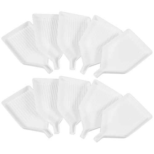 CIYODO 10 Stück Diamant-Malerei Schalen Set - Kunststoff Perlen Sortierschalen Für Diy Kunstzubehör - Ideal Für Edelsteinmalerei Nagelkunst Und Handydekoration von CIYODO