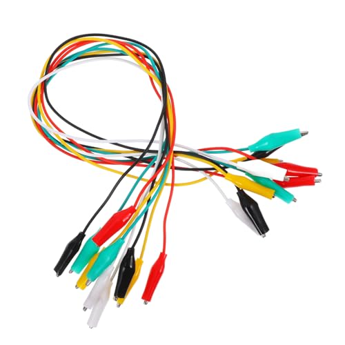 CIYODO 10 Stück Teiliges Alligator Clip Testleitungs mit Doppelseitigen Krokodilklemmen Farben Robuste Elektrische Prüfspitzen für Multimeter Fahrzeug und Schaltungstests CIYODO 10 Stück Teiliges Alligator Clip Testleitungs mit Doppelseitigen Krokodilklemmen Farben Robuste Elektrische Prüfspitzen für Multimeter Fahrzeug und Schaltungstests von CIYODO