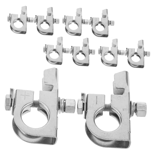 CIYODO 10 Stück Teiliges Batterieklemmen Funkenschutz Plus Minusklemmen Langlebige Hochleitfähigkeits-anschlüsse für Auto Lkw und Schwere Anwendungen CIYODO 10 Stück Teiliges Batterieklemmen Funkenschutz Plus Minusklemmen Langlebige Hochleitfähigkeits-anschlüsse für Auto Lkw und Schwere Anwendungen von CIYODO