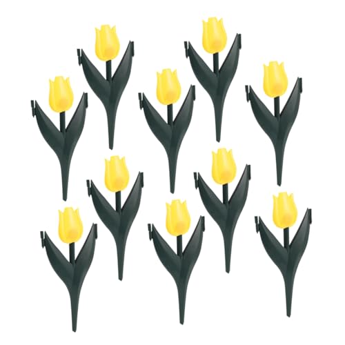 CIYODO 10 Stück Teiliges Kunststoff Tulpenblumen Gartenzaun für Blumenbeete Dekorative Rasenumrandung und im Freien Realistische Gartendekoration für Höfe CIYODO 10 Stück Teiliges Kunststoff Tulpenblumen Gartenzaun für Blumenbeete Dekorative Rasenumrandung und im Freien Realistische Gartendekoration für Höfe von CIYODO