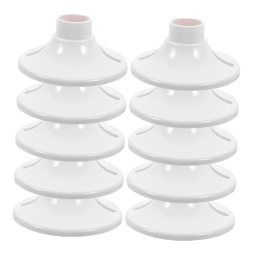 CIYODO 10 Stück Teiliges Lampenfassung aus Flammbeständigem Hartgummi Schraubfassung für Deckenhalter Langlebiger Lampenhalter zur Einfachen Montage für Wohnraumbeleuchtung und CIYODO 10 Stück Teiliges Lampenfassung aus Flammbeständigem Hartgummi Schraubfassung für Deckenhalter Langlebiger Lampenhalter zur Einfachen Montage für Wohnraumbeleuchtung und von CIYODO