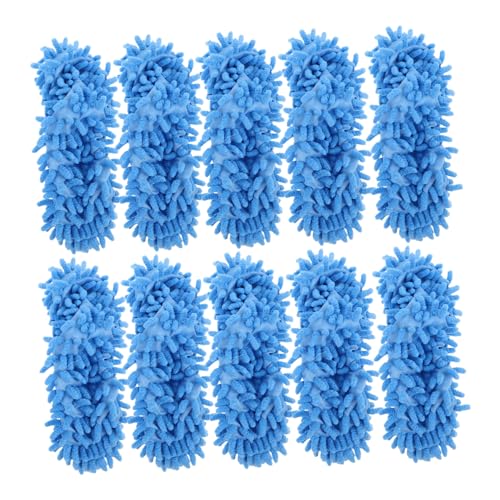 CIYODO 10 Stück Teiliges Mikrofaser Mopp Hausschuhe mit Abnehmbarer Chenille-fußmopp Funktion Waschbare Geräuscharme Bodenwischer Slipper für Effektive Schmutzentfernung im Haushalt CIYODO 10 Stück Teiliges Mikrofaser Mopp Hausschuhe mit Abnehmbarer Chenille-fußmopp Funktion Waschbare Geräuscharme Bodenwischer Slipper für Effektive Schmutzentfernung im Haushalt von CIYODO