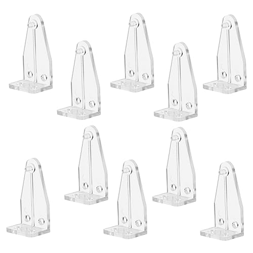 CIYODO 10 Stück Teiliges Transparente Kunststoff Jalousie Halter Clips Langlebige Blind Holder Replacements Einfache Montage Passend für Kunststoffjalousien Unauffällige Befestigung für von CIYODO