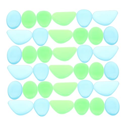CIYODO 100 Stück Glow In The Dark Steine Leuchtende Kieselsteine für Garten Aquarium und Fischfreundlich Vielseitige Dekoration Robustes und Leichtes Design von CIYODO