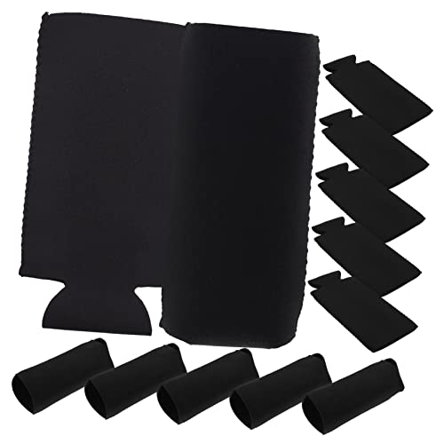 CIYODO 12 Stück Teiliges Neopren Getränkedosenhüllen Isolierte Bierdosen Schutzbezüge Schlanke Pull Can Sleeves Wärmeschutz und Kälteschutz Leicht zu Greifen und Tragbar Schwarz CIYODO 12 Stück Teiliges Neopren Getränkedosenhüllen Isolierte Bierdosen Schutzbezüge Schlanke Pull Can Sleeves Wärmeschutz und Kälteschutz Leicht zu Greifen und Tragbar Schwarz von CIYODO