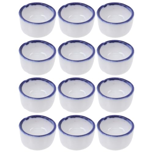 CIYODO 12 StüCk Keramische Wasserschalen FüR Reptilien Mini FutterUnd Trinknapf FüR Spinnen Bartagamen Und Andere Kleintiere von CIYODO