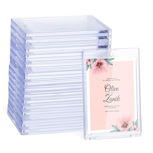 CIYODO 18 Stück Magnetischer Kartenhalter Teiliges Klare Schutzhüllen für Sammelkarten Uv Schutz Magnetischer Verschluss für Sport und Trading Karten Transparente Kartenanzeige CIYODO 18 Stück Magnetischer Kartenhalter Teiliges Klare Schutzhüllen für Sammelkarten Uv Schutz Magnetischer Verschluss für Sport und Trading Karten Transparente Kartenanzeige von CIYODO