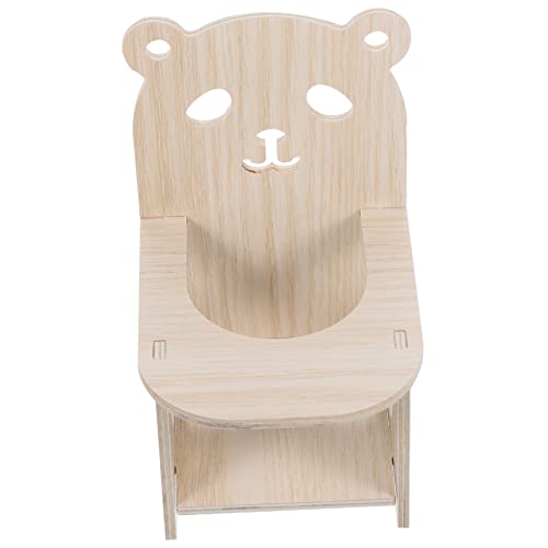CIYODO 1satz Decorative Hamster Feeding Chair Mit Tisch Handgefertigter Holzstuhl Für Kleine Haustiere Ablage Für Hamster Zwerghamster Chinchillas Und von CIYODO