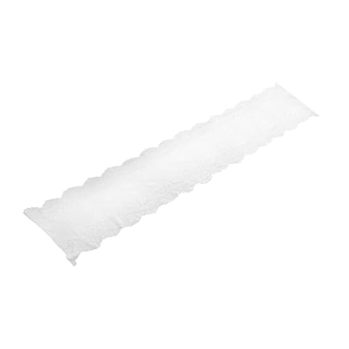 CIYODO 1Stück Weißer Spitze Tischläufer Bestickte Tischdecke für Hochzeiten Tischverzierung für Zuhause Bar und Hotel Praktischer Staubschutz von CIYODO