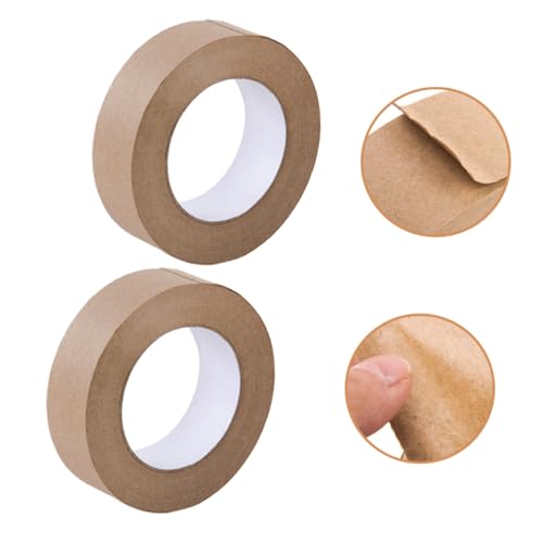 CIYODO 2 Rollen Kraftpapier packband Wasseraktiviertes Beschreibbares Reißfestes Versandklebeband für Haushalt und Kartons Umweltfreundliches Stark Haftendes Verpackungsband CIYODO 2 Rollen Kraftpapier packband Wasseraktiviertes Beschreibbares Reißfestes Versandklebeband für Haushalt und Kartons Umweltfreundliches Stark Haftendes Verpackungsband von CIYODO