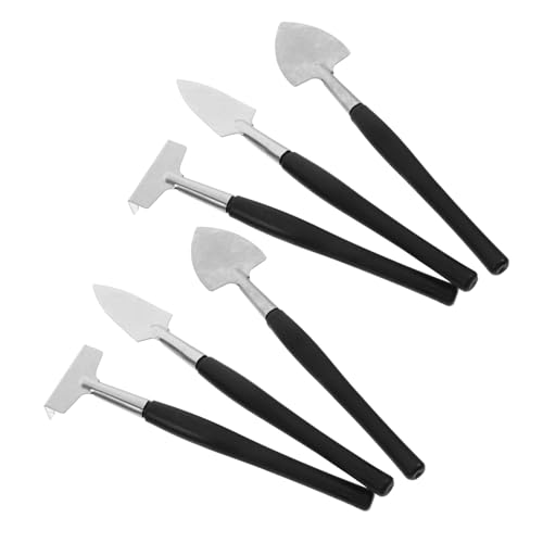 CIYODO 2 Sätze Ergonomisches Mini Gartenwerkzeug Set mit Schaufel Rechen Grabegabel für Topfpflanzen Bodenlockernd Handlich für Innen Außenbereich Bonsai und Umtopfen von CIYODO
