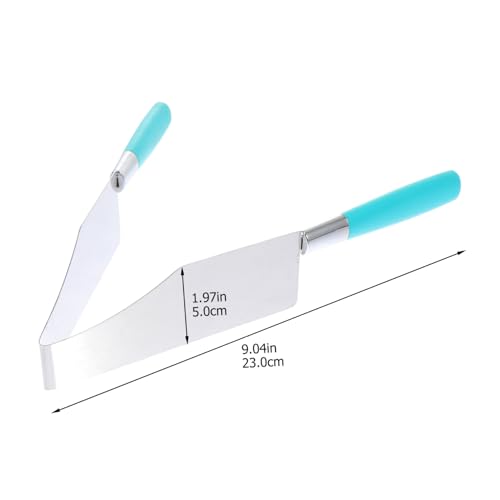 CIYODO 2 Stück Edelstahl Kuchenportionierer Kreatives Tortenschneidewerkzeug Stabil Einfach zu Bedienen für Partys Hochzeit Frühstück Kuchen Schneiden Zufällige Farbe Zufällige Farbe von CIYODO