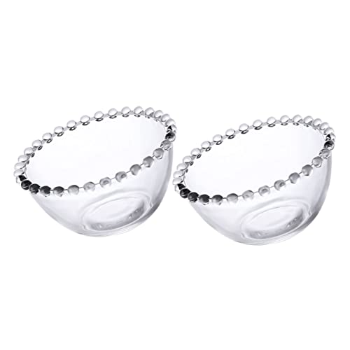 CIYODO 2 Stück Klares Teiliges Glas Schüssel mit Perlendekor Mittelgroße Salat und Dessertschalen Glatte Oberfläche Bruchsicheres Glasgeschirr für Haushalt Snacks und Obst CIYODO 2 Stück Klares Teiliges Glas Schüssel mit Perlendekor Mittelgroße Salat und Dessertschalen Glatte Oberfläche Bruchsicheres Glasgeschirr für Haushalt Snacks und Obst von CIYODO