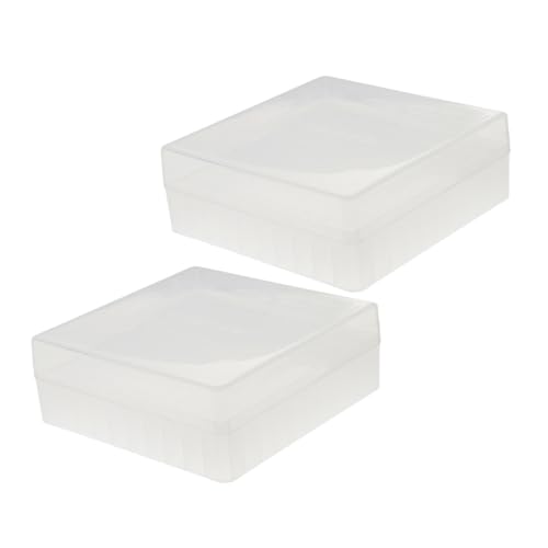CIYODO 2 Stück Kryoröhrchen Aufbewahrungsbox Fächer Mikrozentrifugenröhrchenhalter PP Laborgefrierbox Kompakt Robust für Probenlagerung und Transport von CIYODO