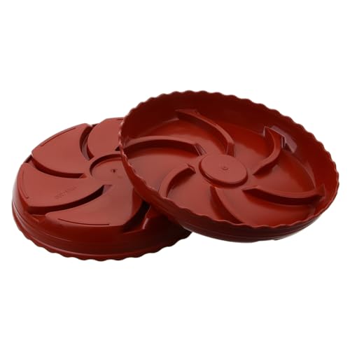 CIYODO 2 Stück Kunststoff Pflanzuntersetzer Rund Blumentopf Wasserauffangschale für Gesunde Pflanzen Zubehör für Zuhause Büro und Garten Rot CIYODO 2 Stück Kunststoff Pflanzuntersetzer Rund Blumentopf Wasserauffangschale für Gesunde Pflanzen Zubehör für Zuhause Büro und Garten Rot von CIYODO