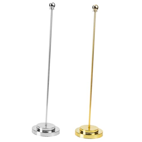 CIYODO 2 Stück Metall Desktop Flaggenhalter Teiliges Stabile Tischflaggenhalter Gold und Silber Robust für Büro und Zuhause Dekorativer Flaggenständer CIYODO 2 Stück Metall Desktop Flaggenhalter Teiliges Stabile Tischflaggenhalter Gold und Silber Robust für Büro und Zuhause Dekorativer Flaggenständer von CIYODO