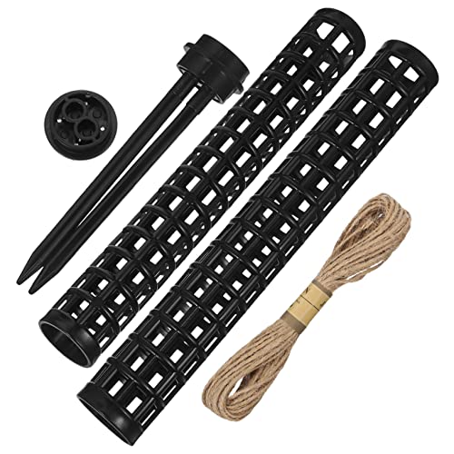 CIYODO 2 Stück Moosstäbe für Kletterpflanzen Rankhilfe mit Jute Schnur für Monstera Tomaten und Andere Rankpflanzen Dekorativer Pflanzensupport von CIYODO