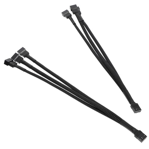 CIYODO 2 Stück Pwm Fan Splitter Kabel Adapter für PC Lüfter Verlängerungskabel zur Erweiterung Bestehender Lüfterkabel im Atx Gehäuse CIYODO 2 Stück Pwm Fan Splitter Kabel Adapter für PC Lüfter Verlängerungskabel zur Erweiterung Bestehender Lüfterkabel im Atx Gehäuse von CIYODO