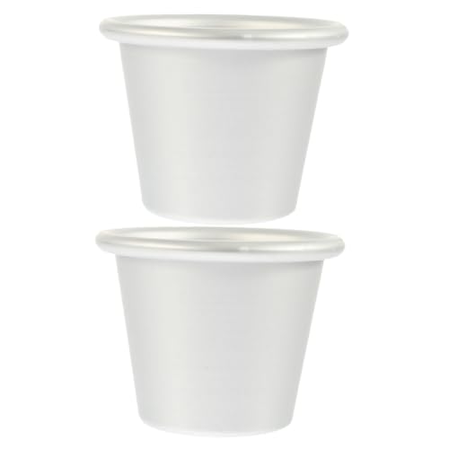 CIYODO 2 Stück Runde Backformen Ø Pudding Muffinformen Antihaftbeschichtet Backfest für Kuchen Pudding Brot und Desserts Problemloses Lösen Leicht zu Reinigen von CIYODO