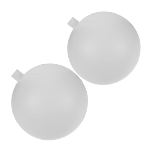 CIYODO 2 Stück Runde Lampenschirme mit Konvexer Öffnung Weißer Kunststoff-globuslampenschirm Fassung Stabile Passform Moderne Dekoration für Hochzeiten Garten und Innenbeleuchtung von CIYODO
