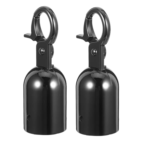 CIYODO 2 Stück Seilendkappen mit Seilhaken Schwarzer Metall Rope Hook Stopper für Absperrpfosten Langlebige Guardrail Cord End Caps mit Elegantem Finish Wiederverwendbar und Schützend CIYODO 2 Stück Seilendkappen mit Seilhaken Schwarzer Metall Rope Hook Stopper für Absperrpfosten Langlebige Guardrail Cord End Caps mit Elegantem Finish Wiederverwendbar und Schützend von CIYODO