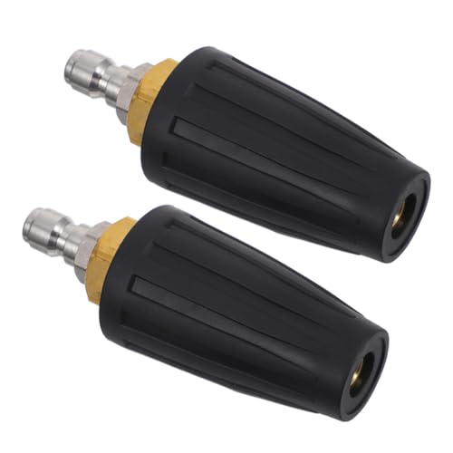 CIYODO 2 Stück Teiliges Hochdruckreiniger-düsenset Psi mit Schnellanschluss Rotierende Turbodüse für Gleichmäßige Wasserverteilung Widerstandsfähiges Material für Auto Garten Beton und von CIYODO