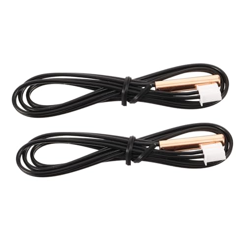 CIYODO 2 Stück Teiliges Kupferkopf Temperaturfühler für Klimaanlagen Präzise Sensormessung Langlebiger Thermistorsensor Ersatzteil für Luftkühler Sonde Zufällige Farbe von CIYODO