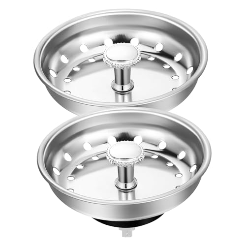 CIYODO 2 Stück Teiliges Metall Waschbecken Abflussstopfen mit Sieb Robust und Langlebig Dualer Abflussfilter und Stöpsel für Küchenspüle Verhindert durch Speisereste und Haare Geeignet CIYODO 2 Stück Teiliges Metall Waschbecken Abflussstopfen mit Sieb Robust und Langlebig Dualer Abflussfilter und Stöpsel für Küchenspüle Verhindert durch Speisereste und Haare Geeignet von CIYODO