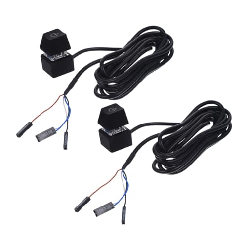 CIYODO 2 Stück Teiliges Pc Netzschalter Verlängerungskabel Flexibler Power Button für Desktop Computer Internetcafé Büro Einfache Steuerung Ausschalten von CIYODO